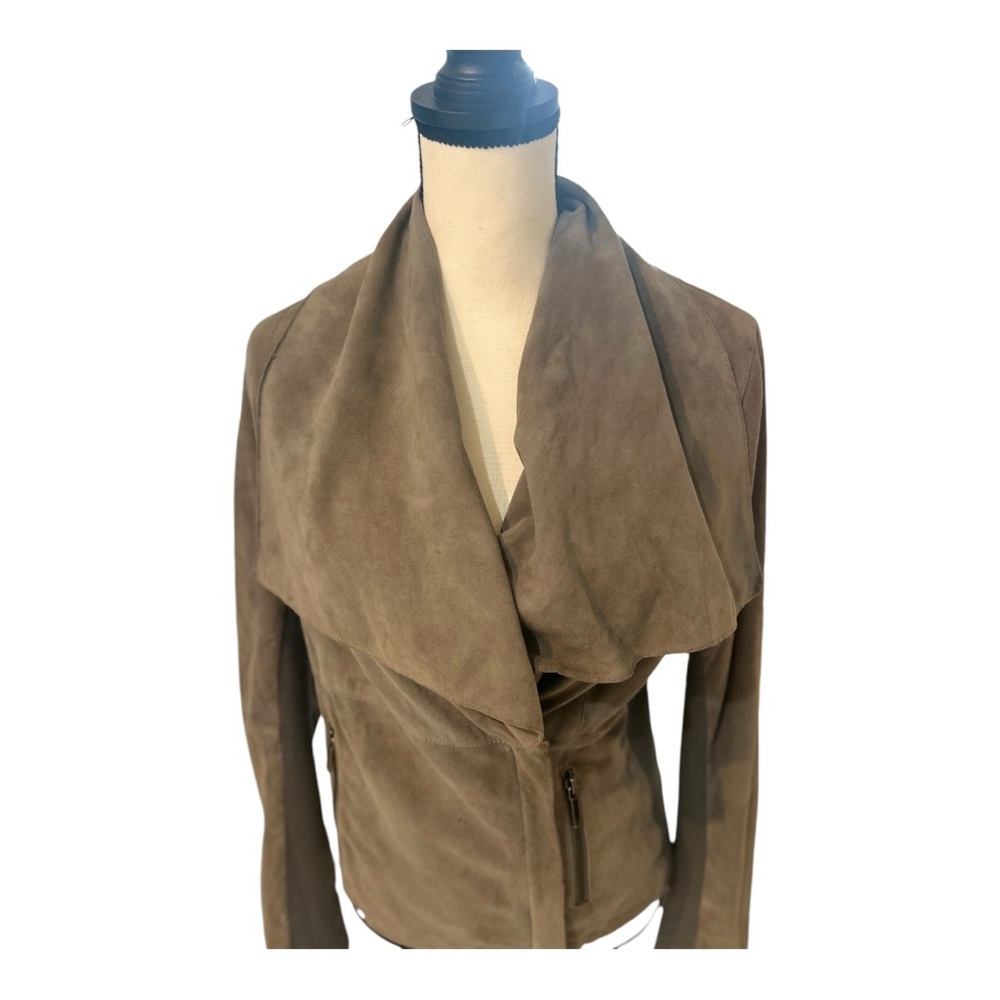 Vince Suede Gray Jacket Medium - image 5